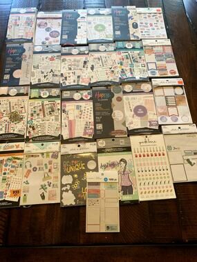 Huge Happy Planner Sticker Book Collection – 20+ Books & Storage Box